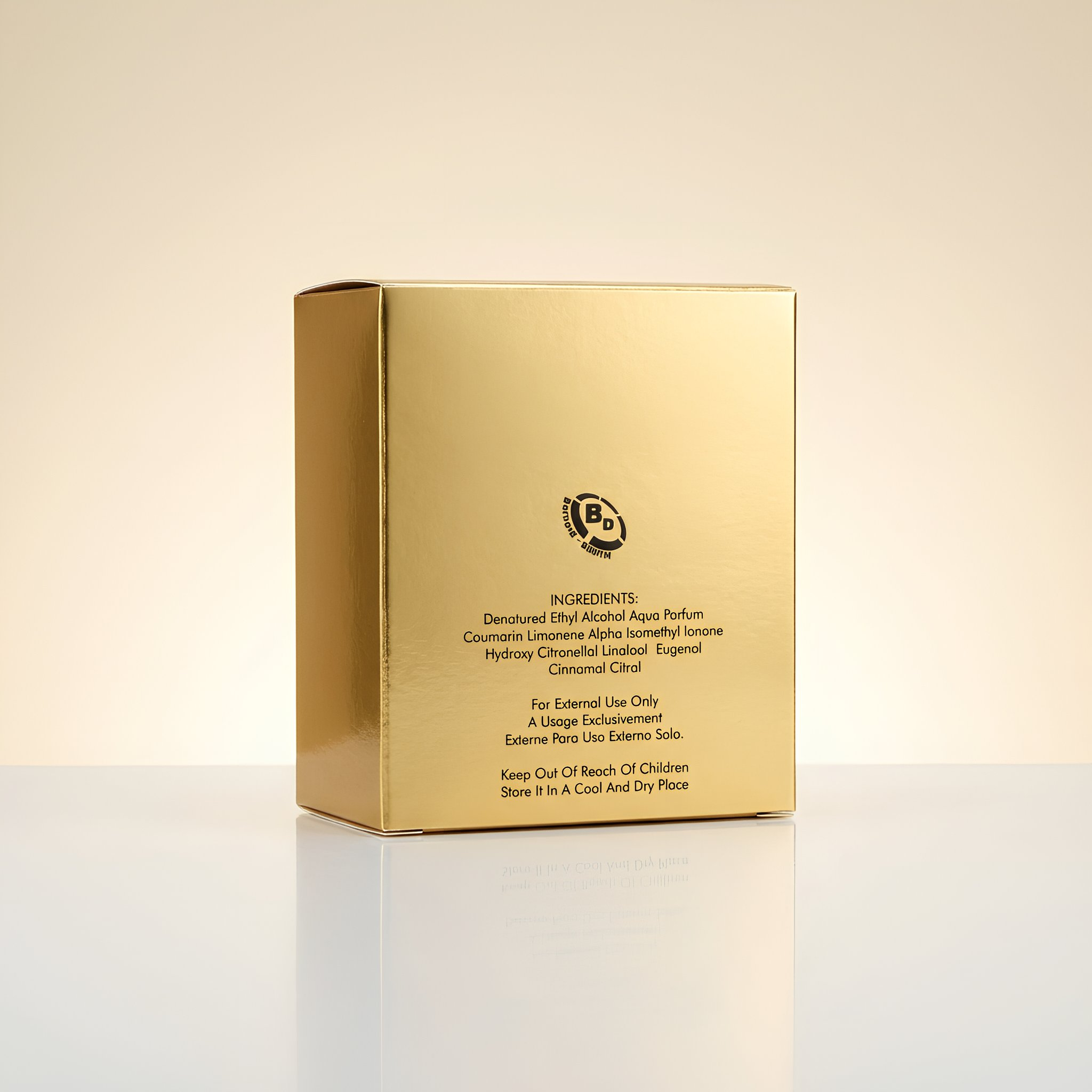 BERNARD DIMITRI Man Gold Eau De Parfum Spray For Men 3.4 Ounce