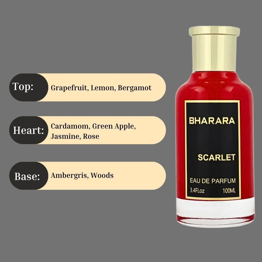 Bharara Scarlet Eau de Parfum Spray For Women 3.4 Ounce