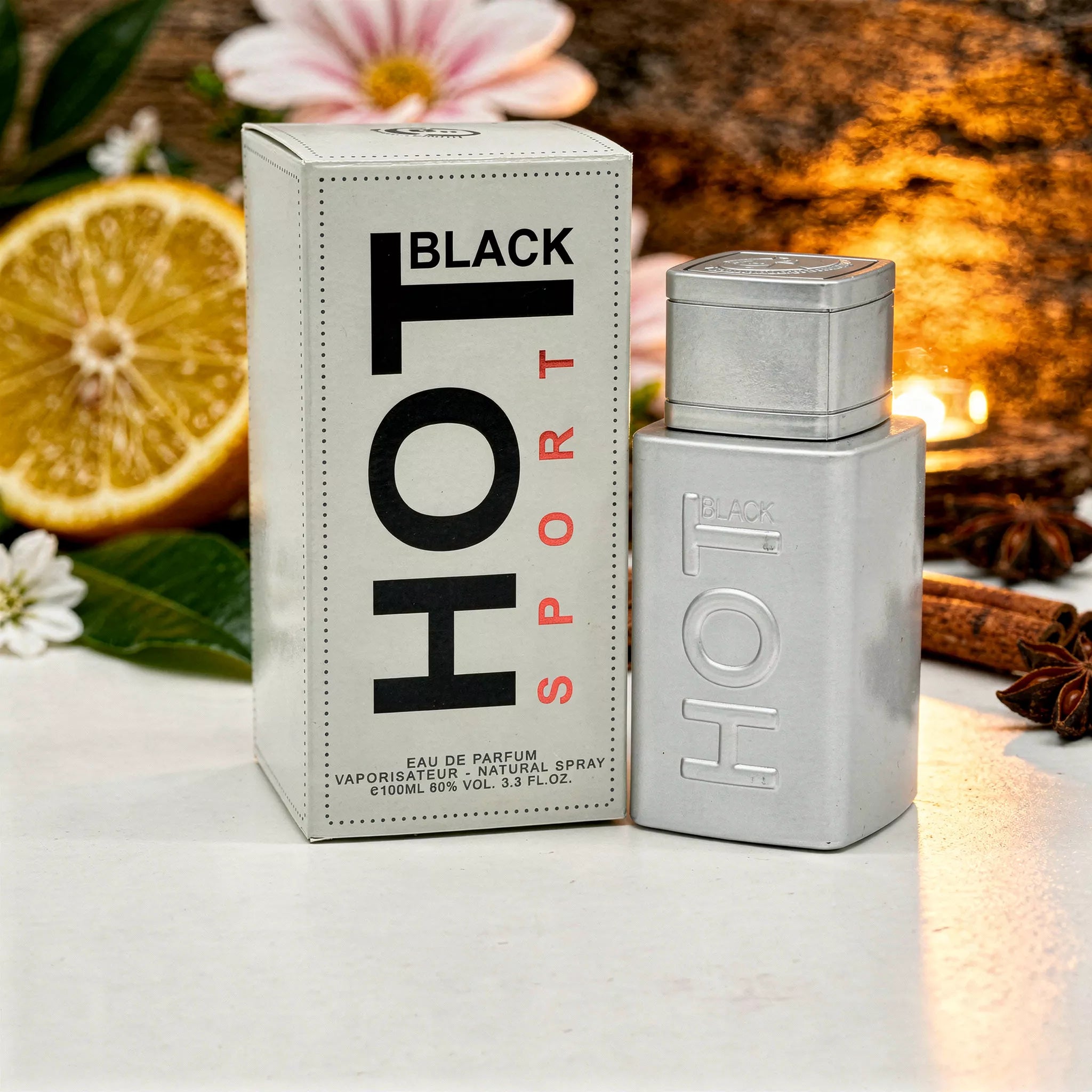 BERNARD DIMITRI Hot Black Sport Eau De Parfum Spray For Men 3.4 Ounce