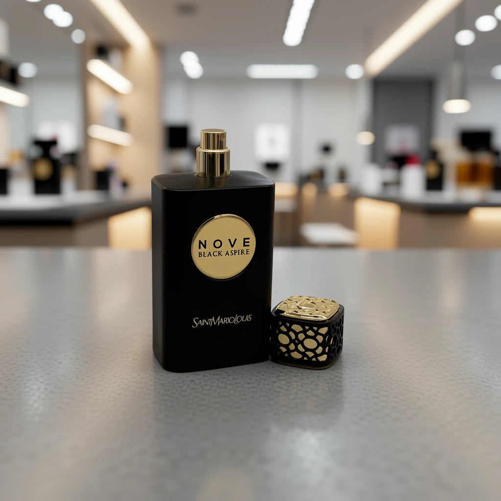Saint Mario Louis Nove Black Aspire Eau De Parfum Spray For Unisex 3.4 Ounce