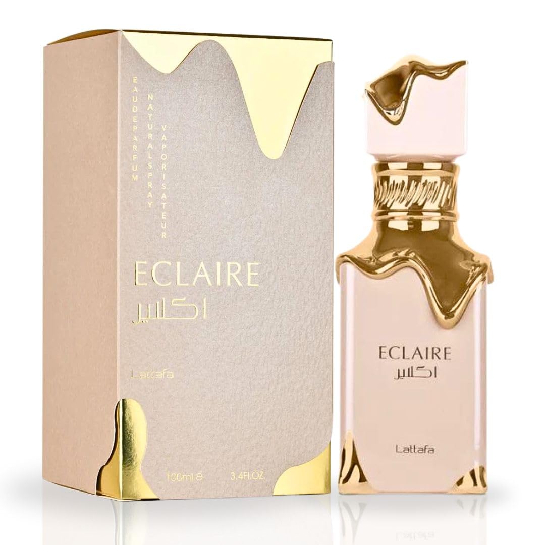 Lattafa Eclaire Eau de Parfum Spray for Women, 3.40 Ounce