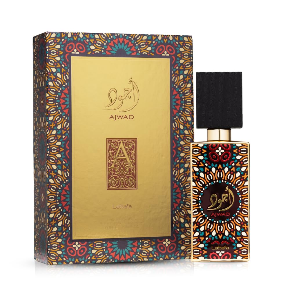 Lattafa Ajwad for Unisex Eau de Parfum Spray, 2.04 Ounce