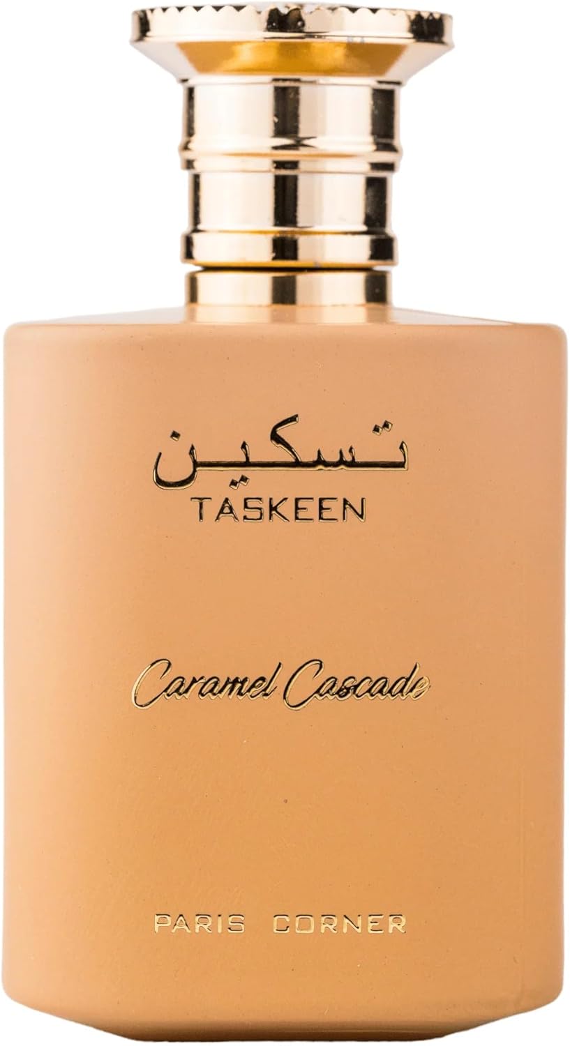 Paris Corner Taskeen Caramel Cascade for Unisex Eau De Parfum Spray, 3.4 Ounce
