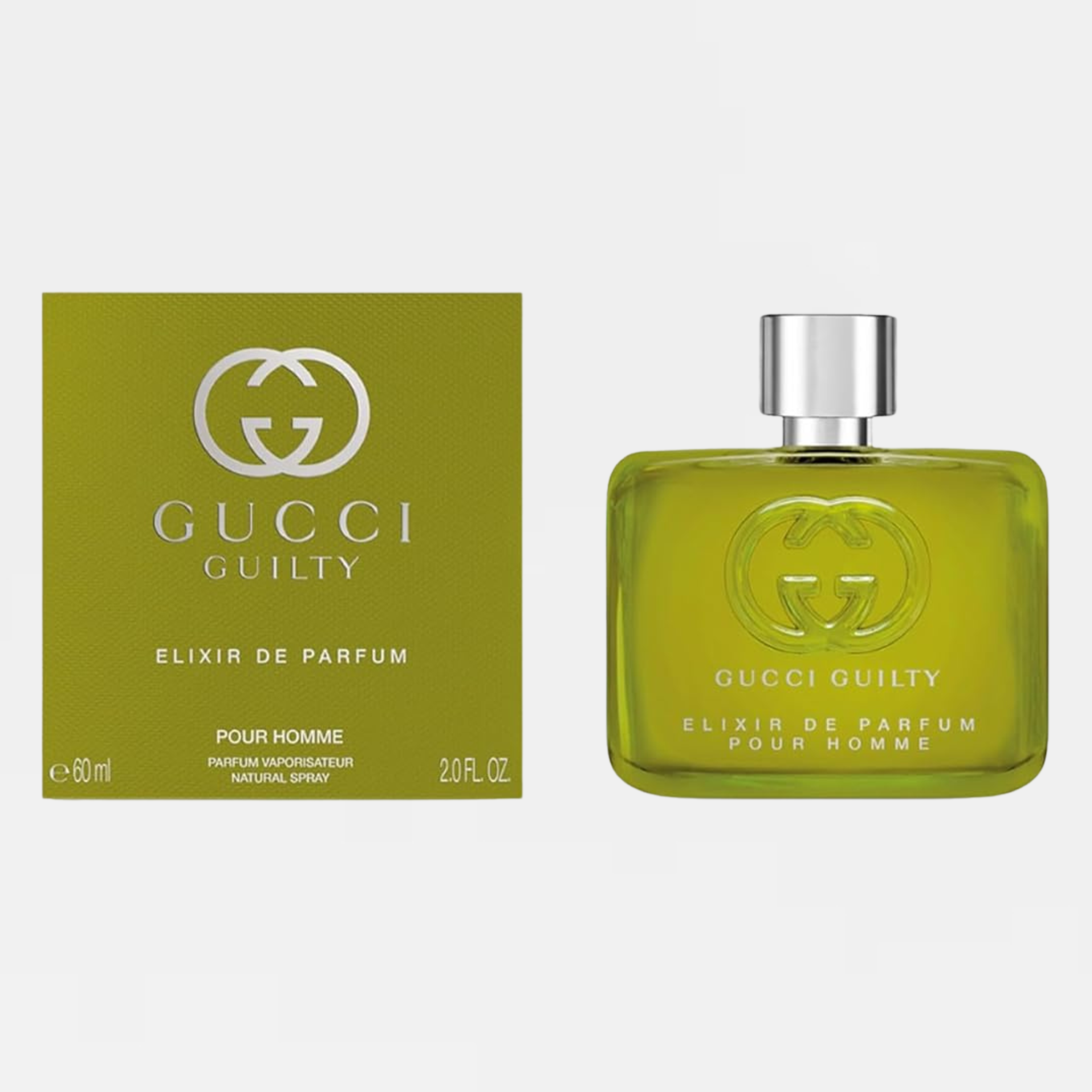 Gucci Guilty Elixir de Parfum Pour Homme for Men, 2.0 Ounce