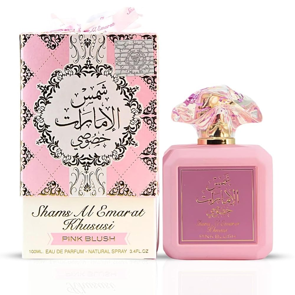 Ard Al Zaafaran Shams Al Emarat Khususi Pink Blush Eau De Parfum Spray For Women 3.4 Ounce