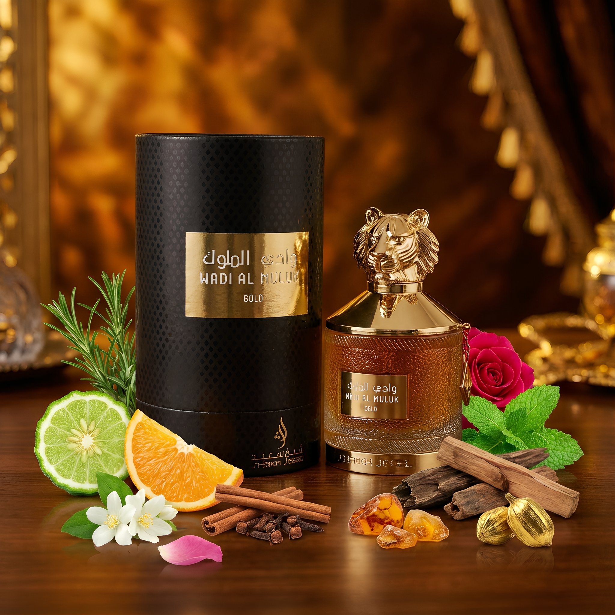 ORI AROME Wadi Al Muluk Gold Eau De Parfum Spray For Men 3.4 Ounce