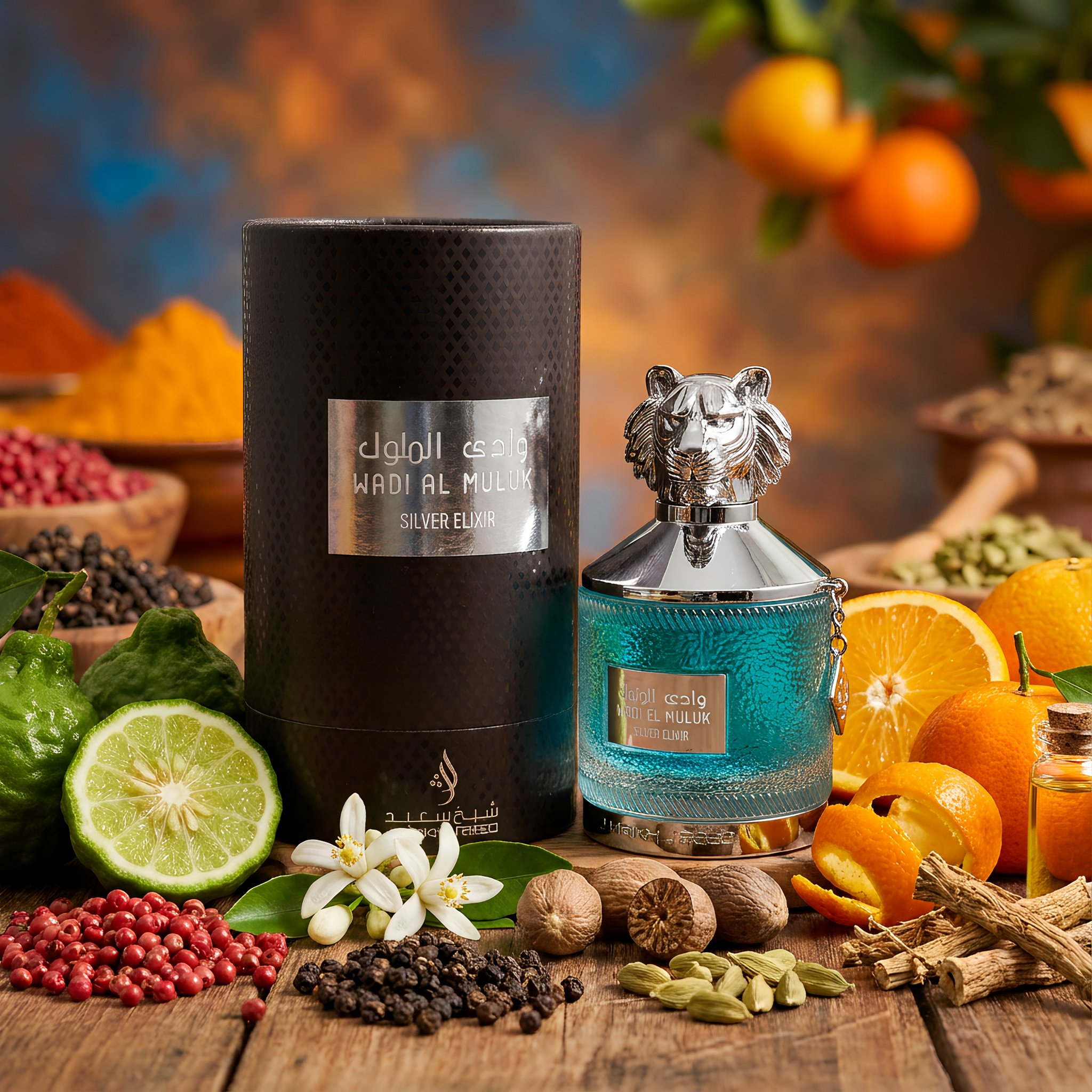 ORI AROME Wadi Al Muluk Silver Eau De Parfum Spray For Men 3.4 Ounce