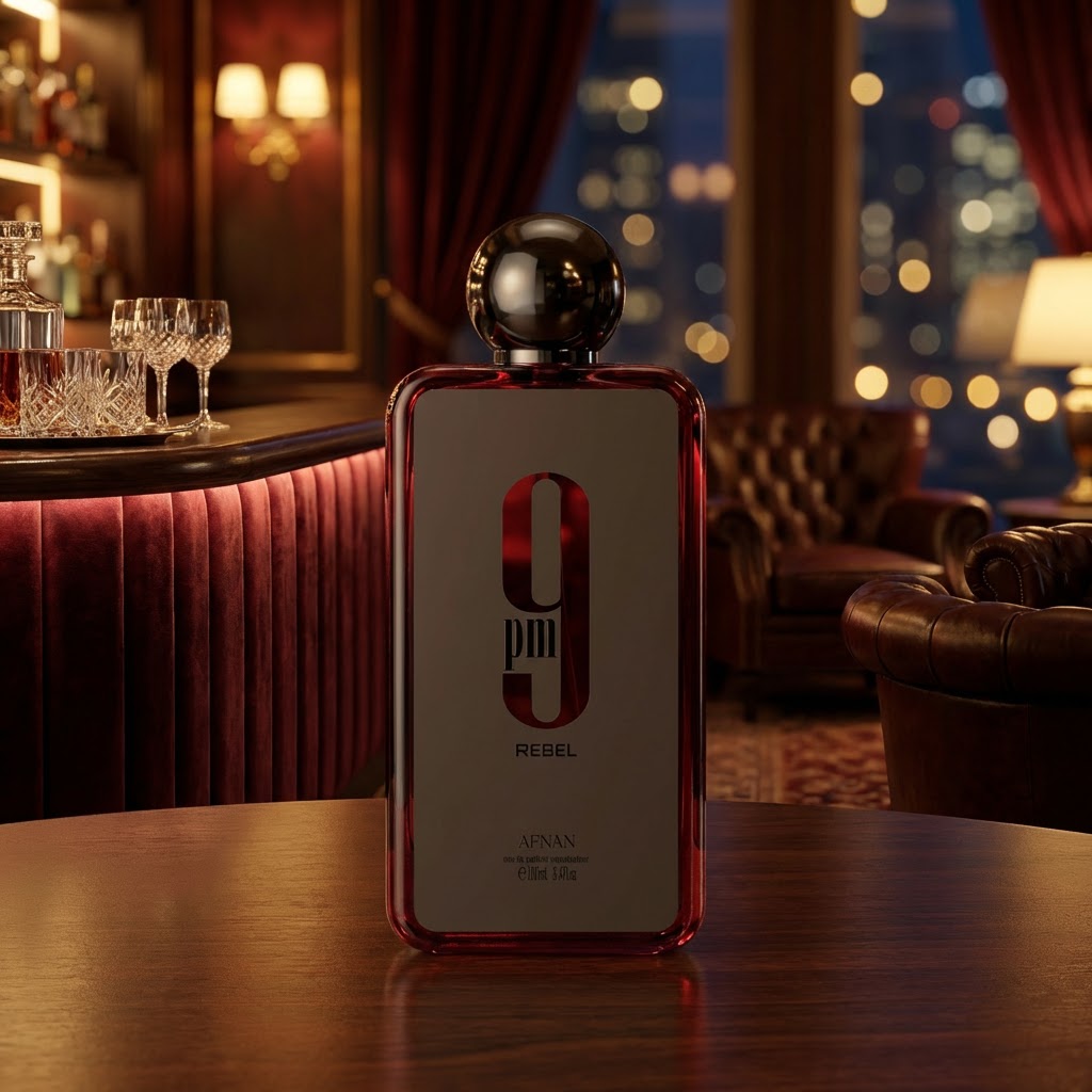 Afnan 9 PM Rebel Eau De Parfum Spray For Unisex 3.4 Ounce