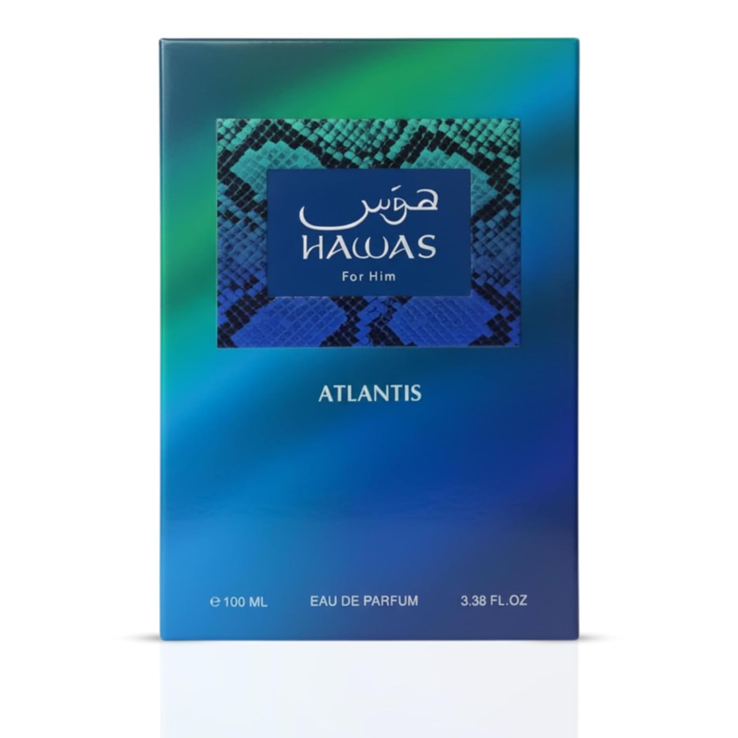 Rasasi Hawas Atlantis Eau de Parfum Spray for Men 3.4 Ounce