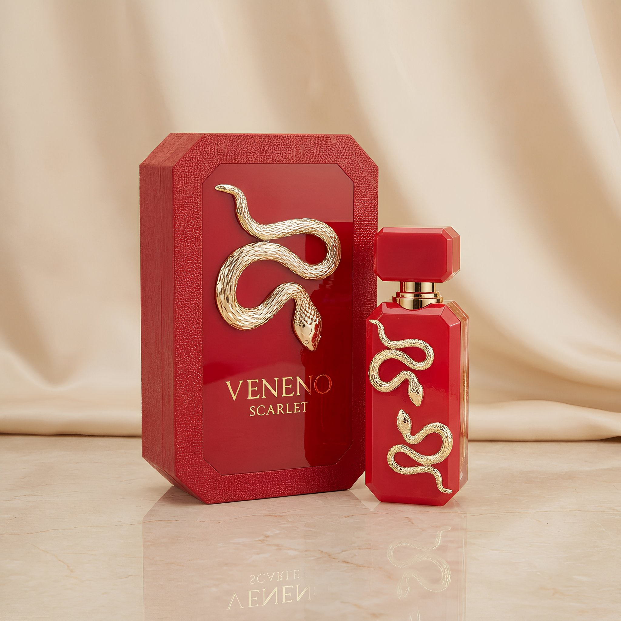 French Avenue Veneno Scarlet Eau De Parfum Spray for Unisex, 3.4 Ounce