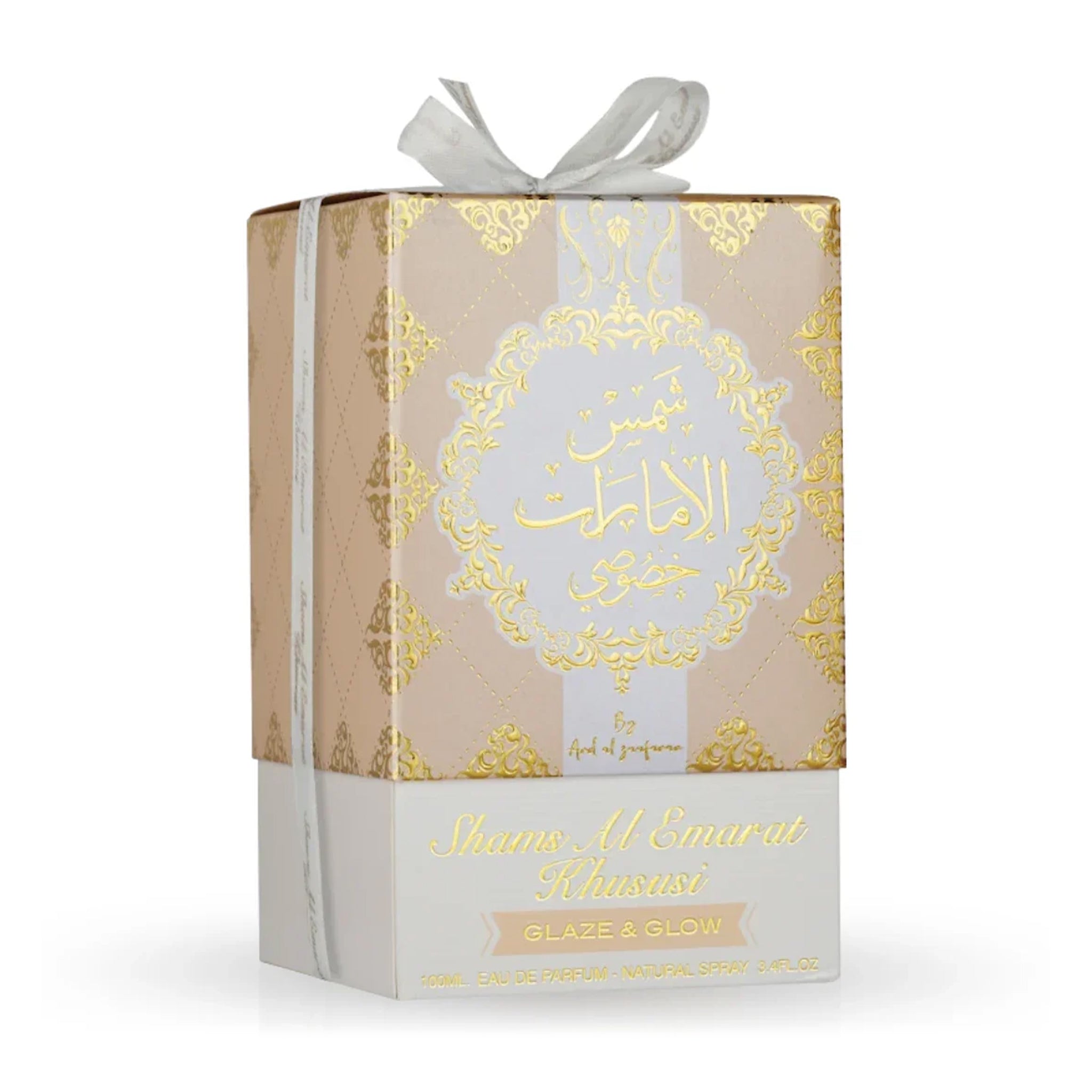 Ard Al Zaafaran Shams Al Emarat Khususi Glaze & Glow Eau Eau De Parfum Spray For Women 3.4 Ounce