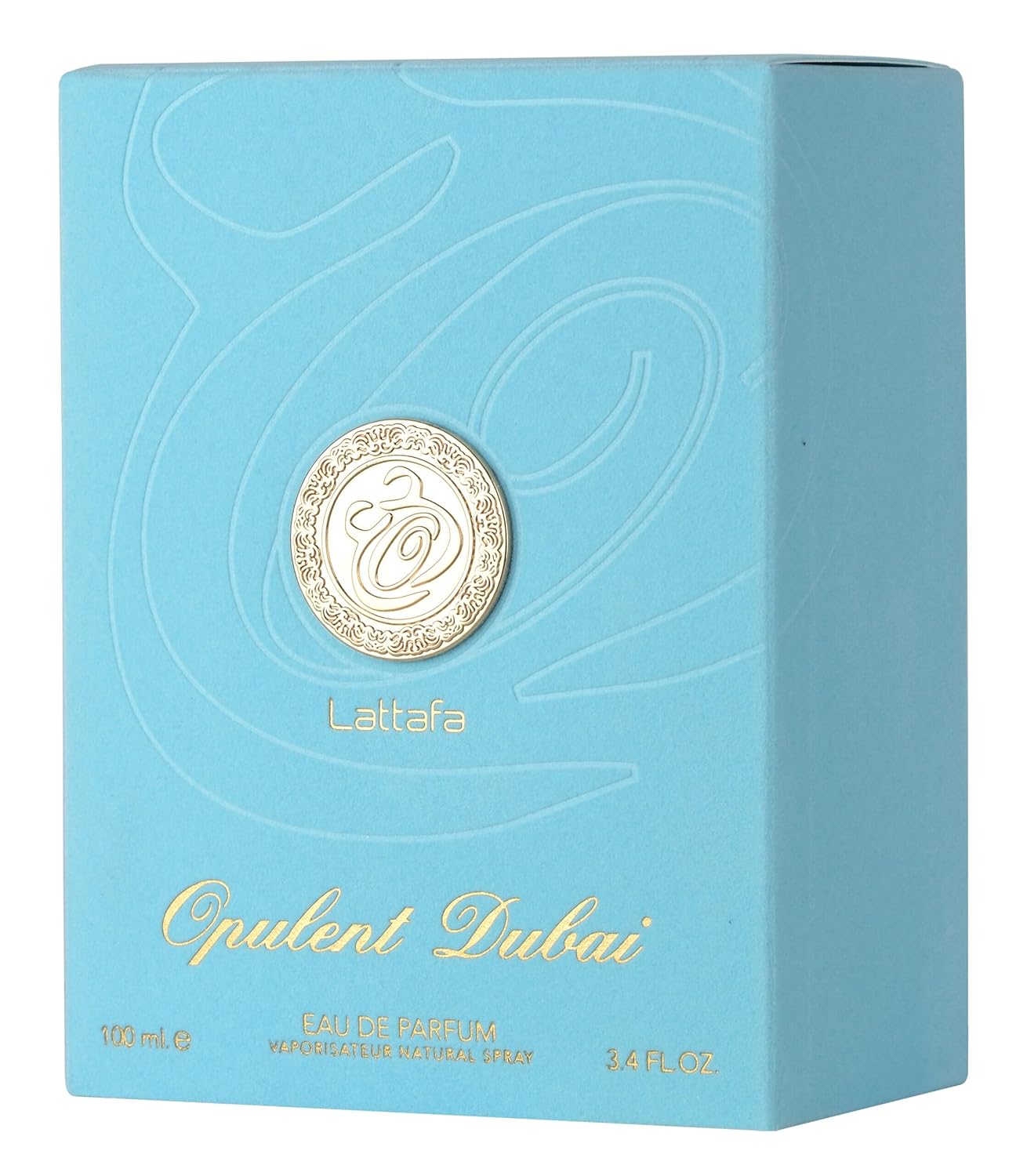 Lattafa Opulent Dubai Eau de Parfum Spray for Unisex, 3.4 Ounce