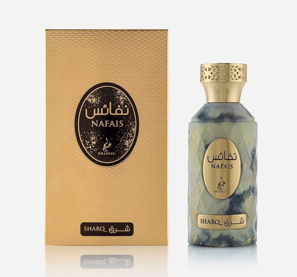 Khadlaj Nafais Sharq Eau de Parfum Spray for Unisex, 3.4 Ounce