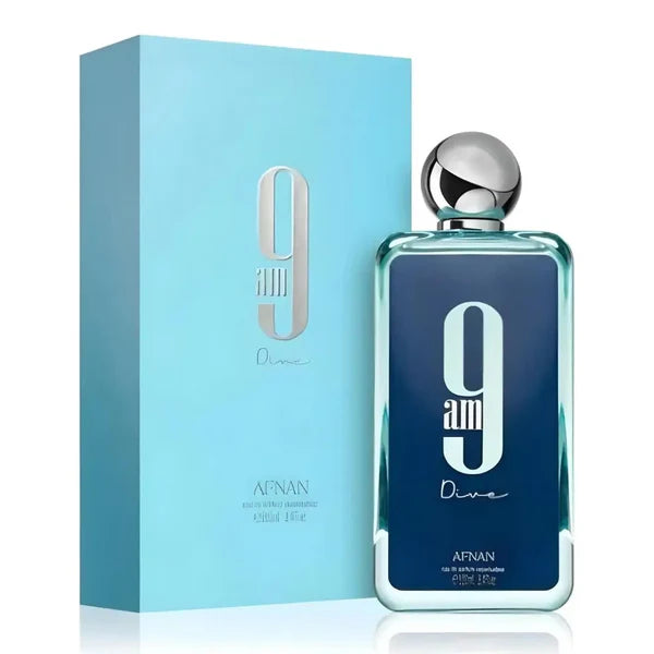 Afnan 4-Piece (9pm Elixir, 9am Dive , 9PM Black & 9PM Rebel) Fragrance Bundle for Unisex