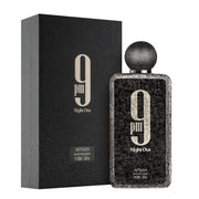 Afnan 9 PM Night Out For Unisex Extrait de Parfum Spray, 3.4 Ounce