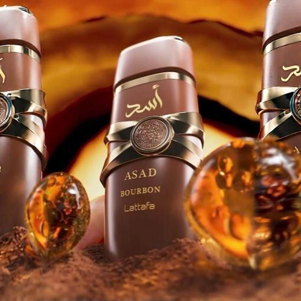 Lattafa Asad Bourbon for Unisex Eau de Parfum Spray, 3.4 Ounce
