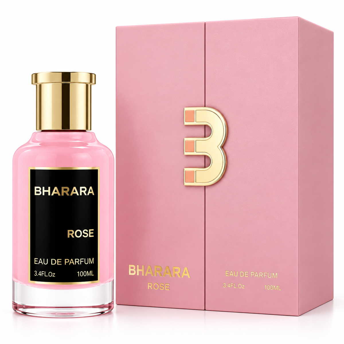 Bharara Rose Eau de Parfum Spray For Women 3.4 Ounce