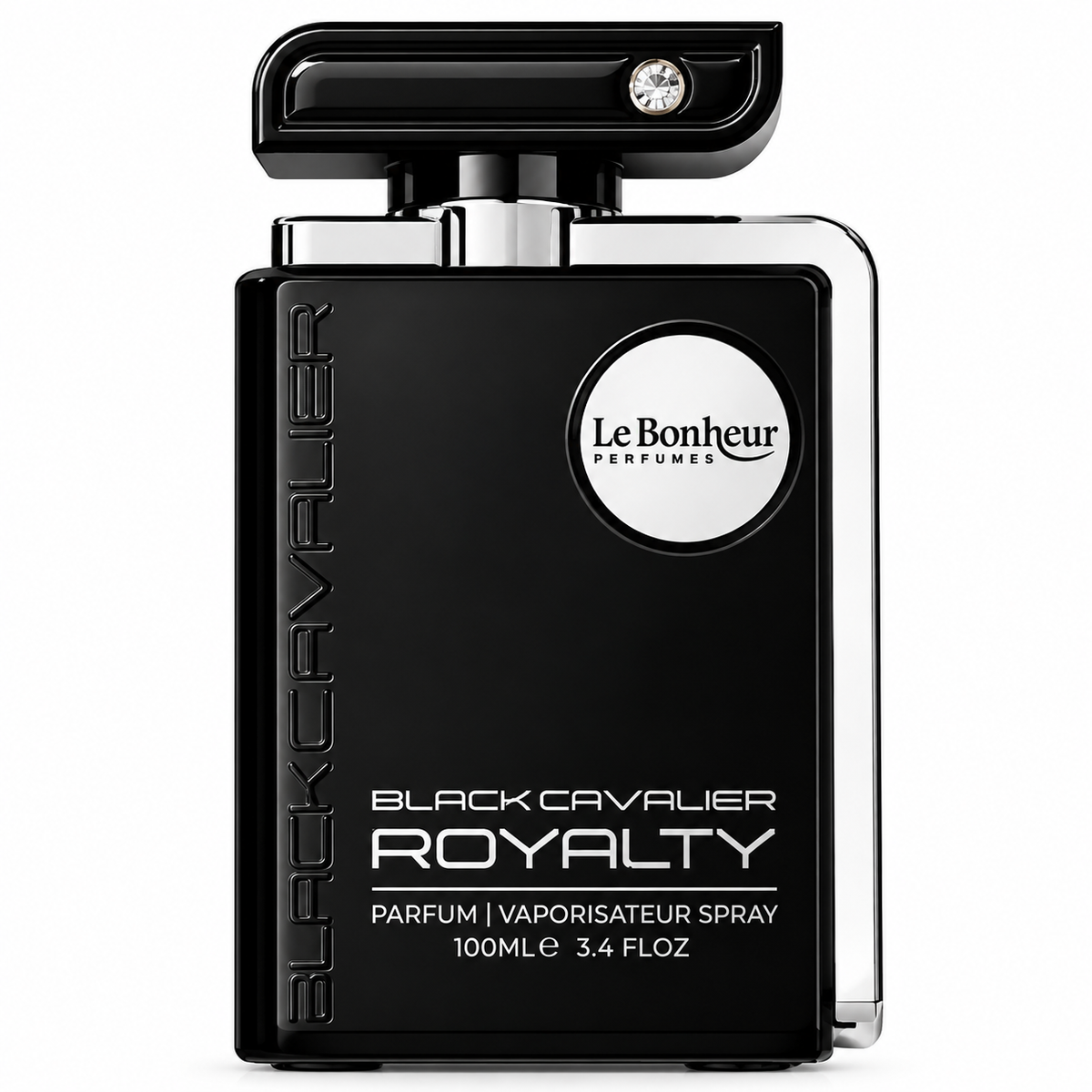 Le Bonheur Black Cavalier Royalty Eau de Parfum Spray Unisex 3.4 Ounce