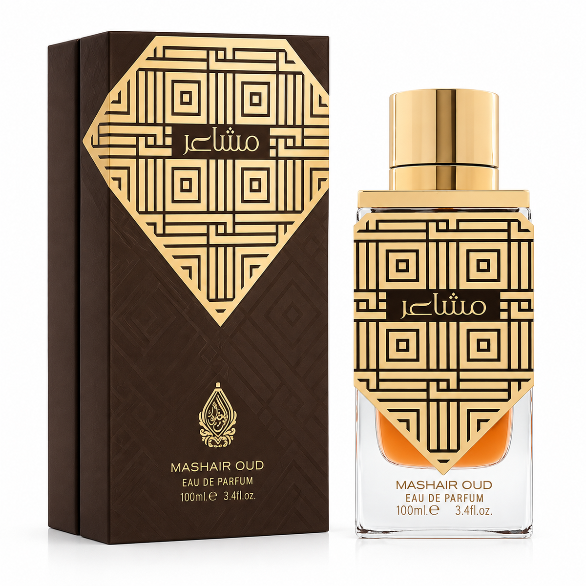 House of Perfumes Mashair Oud Eau de Parfum Spray For Unisex 3.4 Ounce