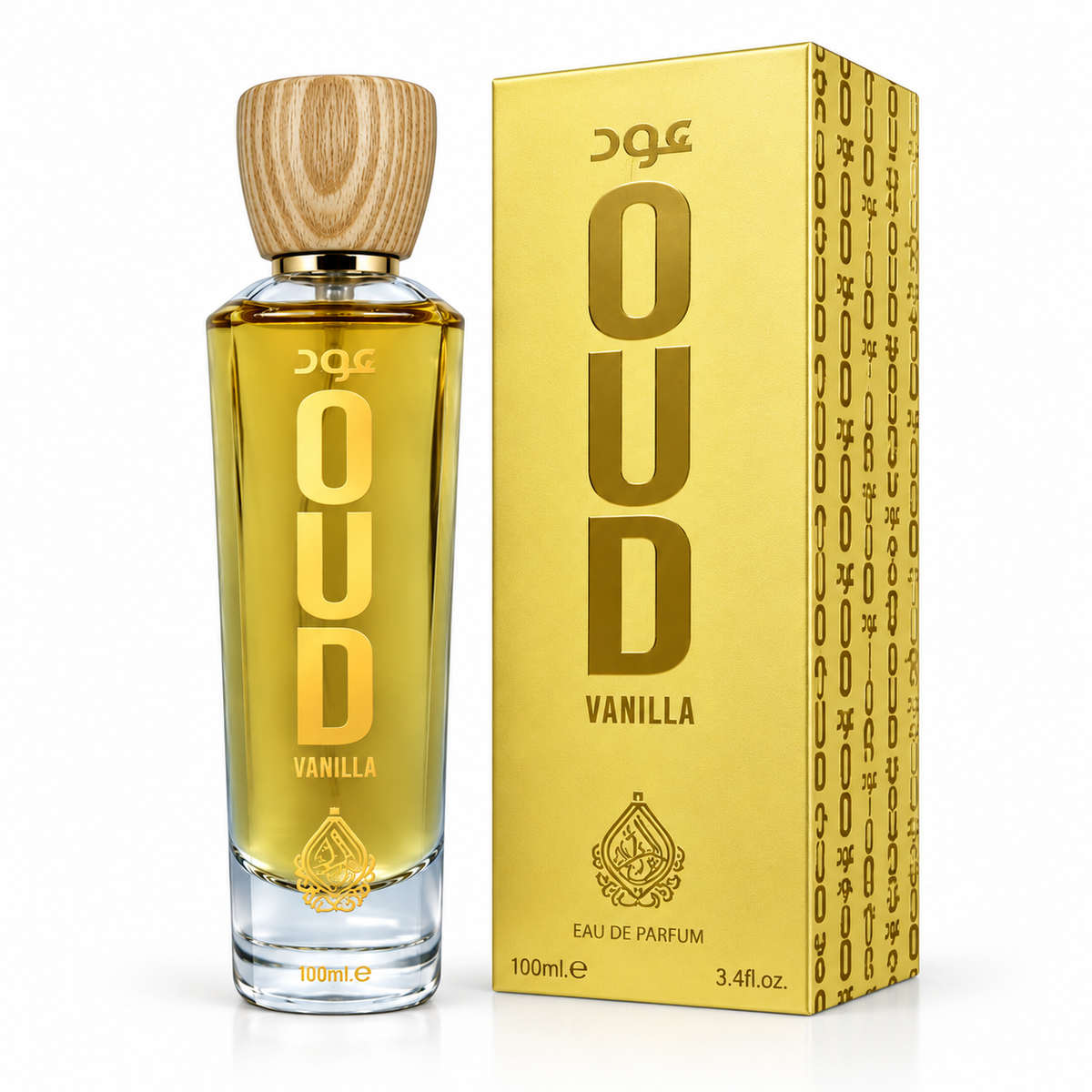 House of Perfumes Oud Vanilla Eau de Parfum Spray For Unisex 3.4 Ounce