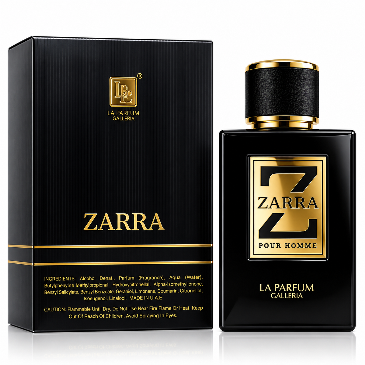 La Parfum Galleria Zarra Pour Homme Eau de Parfum Spray For Men 3.4 Ounce