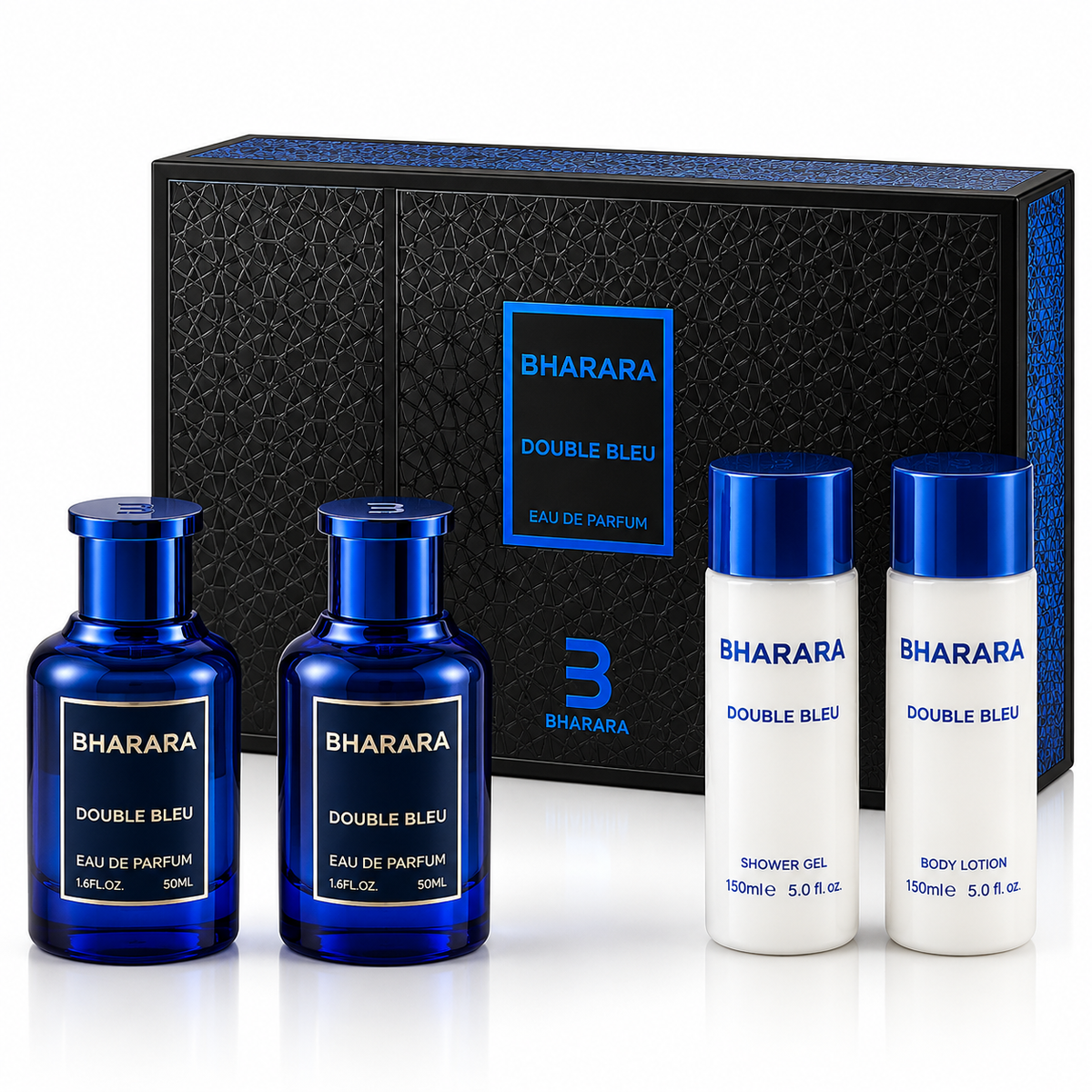 Bharara Double Bleu 4-Piece Gift Set For Men 3.4 Ounce