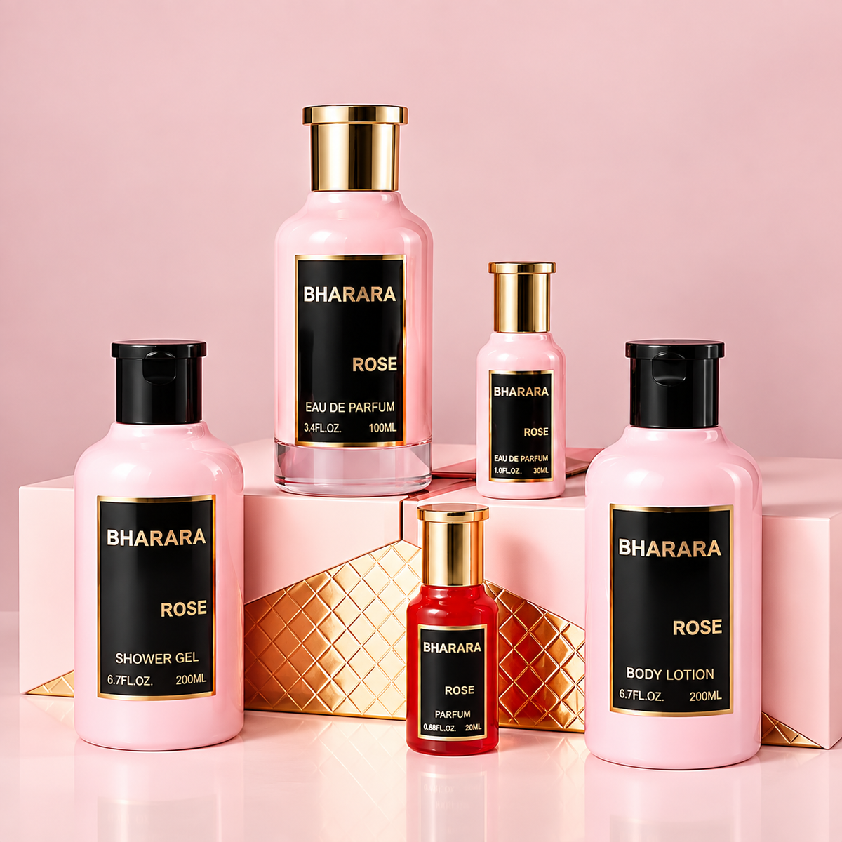 Bharara Rose 5-Piece Gift Set For Women 3.4 Ounce