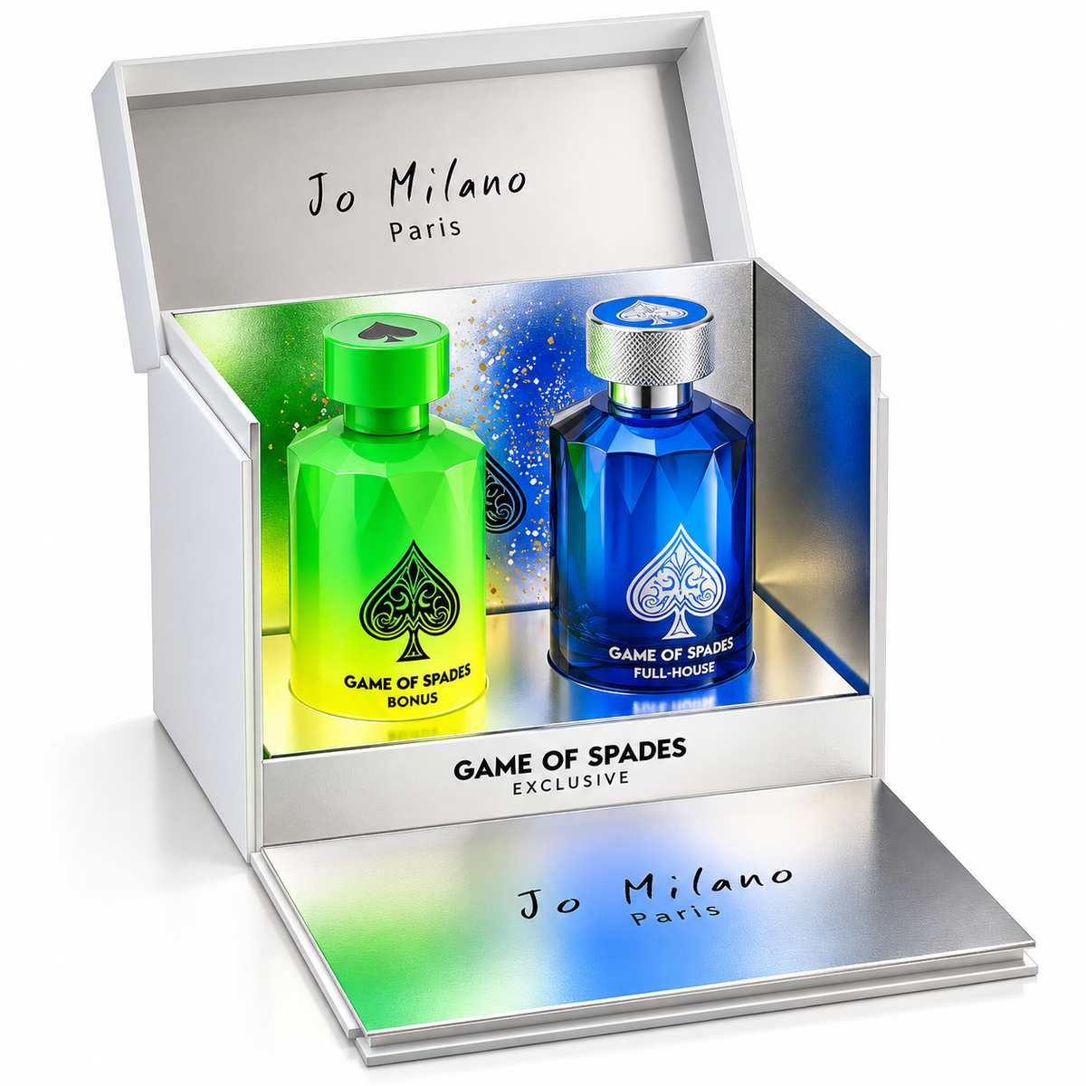 Jo Milano Paris Game Of Spades 2-Piece Gift Set Bonus & Full House For Unisex