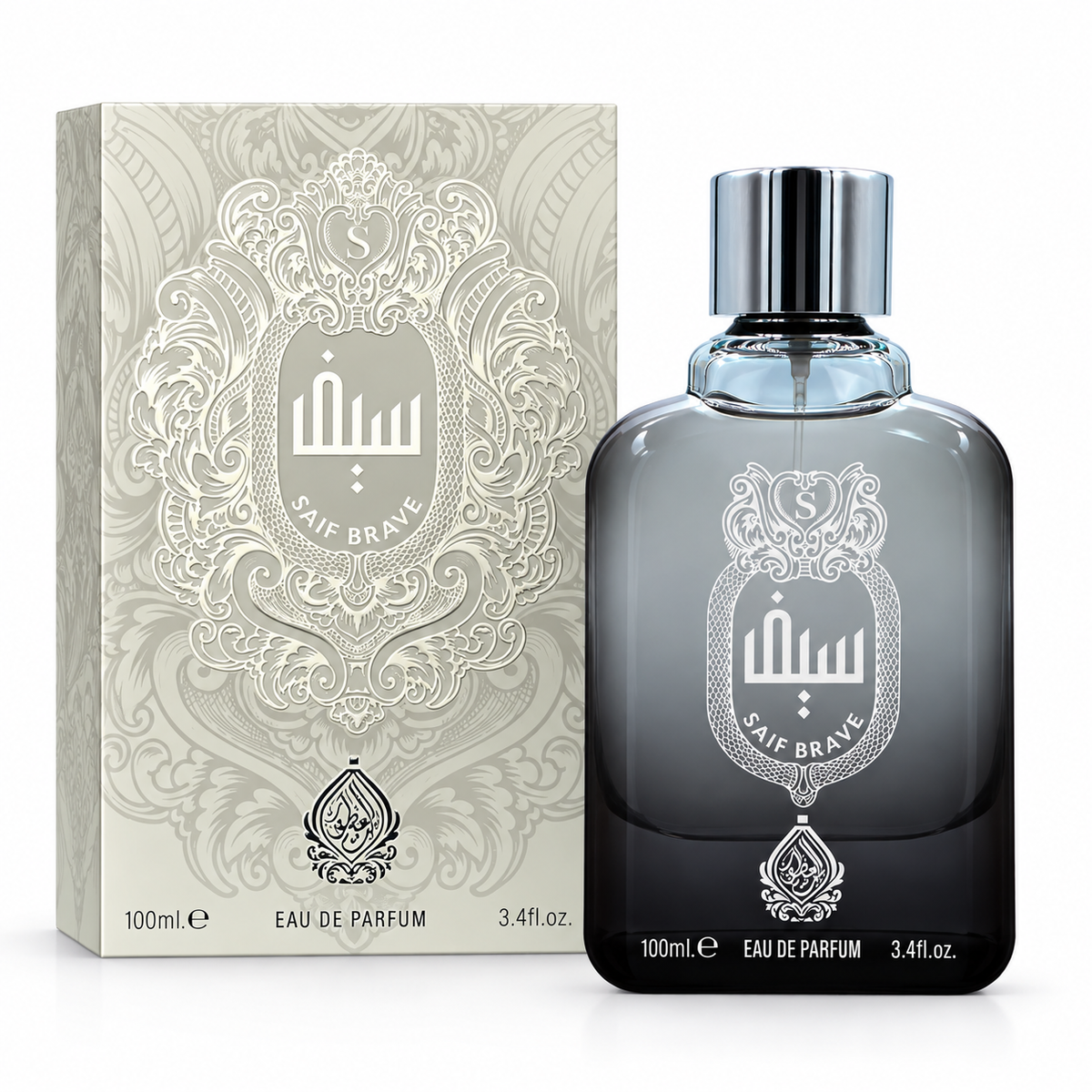 House of Perfumes Saif Brave Eau de Parfum Spray For Unisex 3.4 Ounce