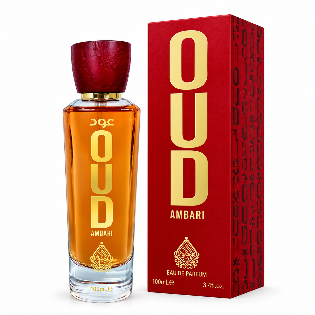 House of Perfumes Oud Ambari Eau de Parfum Spray For Men 3.4 Ounce