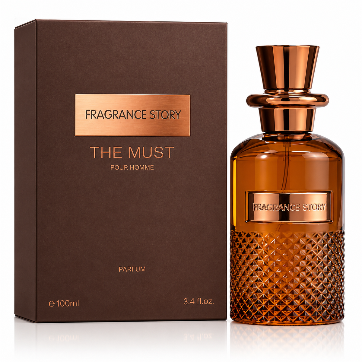 Fragrance Story The Must Parfum Spray For Men 3.4 Ounce