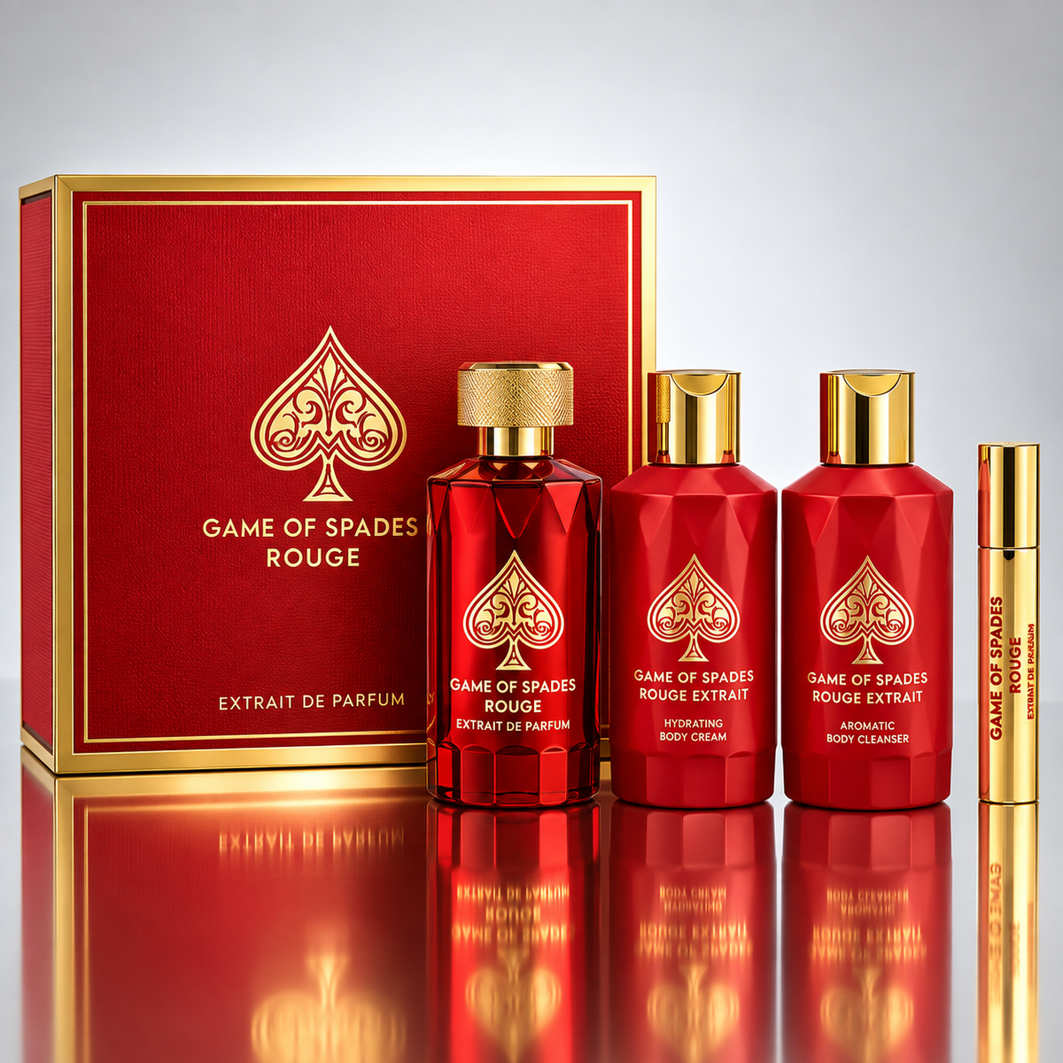 Jo Milano Paris Game Of Spades Rouge 4-Piece Gift Set For Unisex