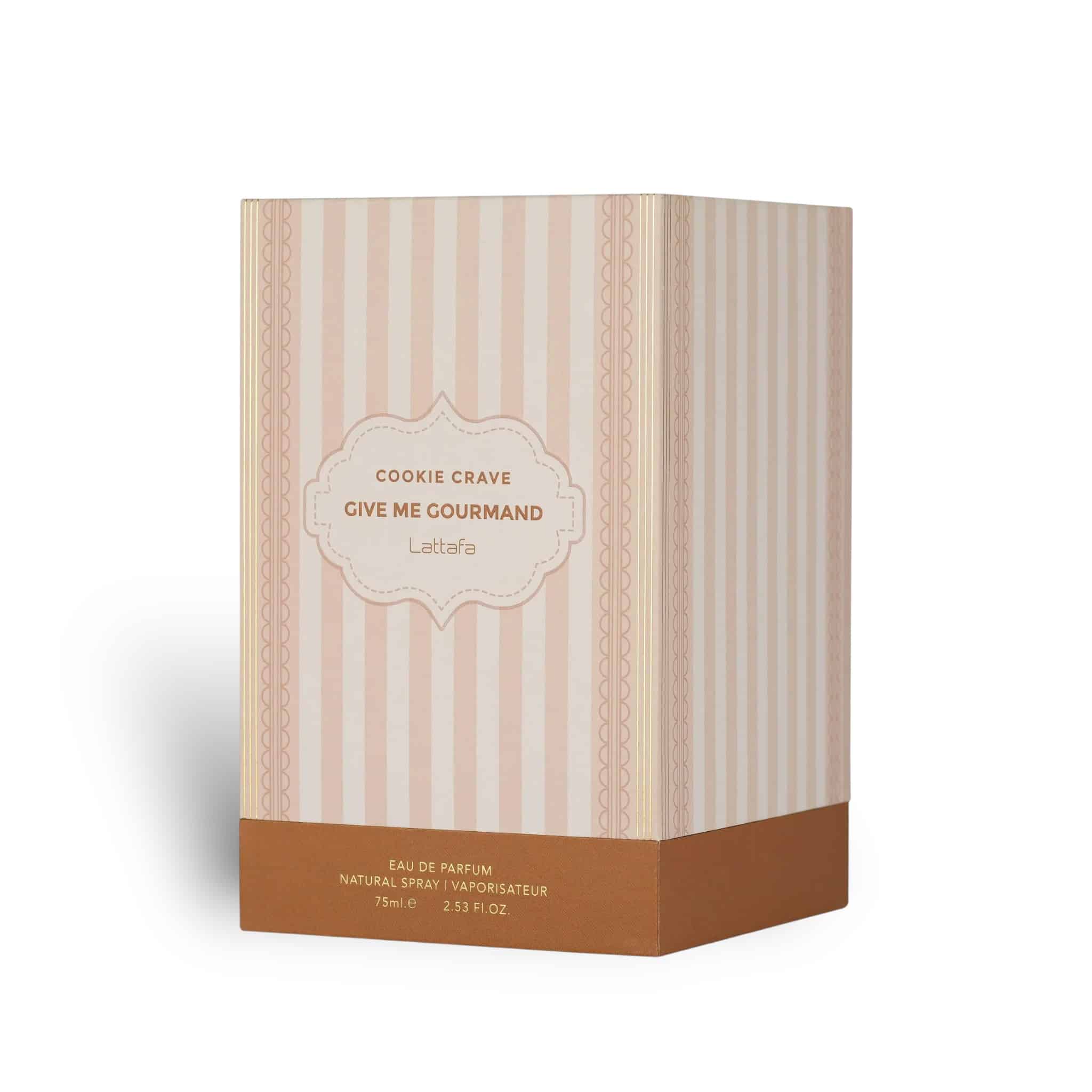 Lattafa Cookie Crave Eau de Parfum, Give Me Gourmand Collection For Women 2.53 Ounce