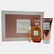 COACH DREAMS SUNSET 3 PC SET 3 OZ EDP + .25 OZ EDP + 3.3 OZ B/L
