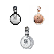 Lattafa 3-Piece Fakhar (Silver, Platinum & White) Fragrance Bundle for Unisex