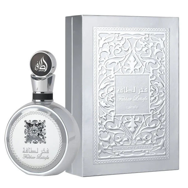 Lattafa 3-Piece Fakhar (Silver, Platinum & White) Fragrance Bundle for Unisex