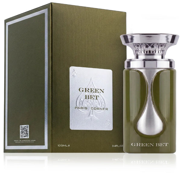Paris Corner Green Bet Eau de Parfum Spray for Unisex 3.4 Ounce