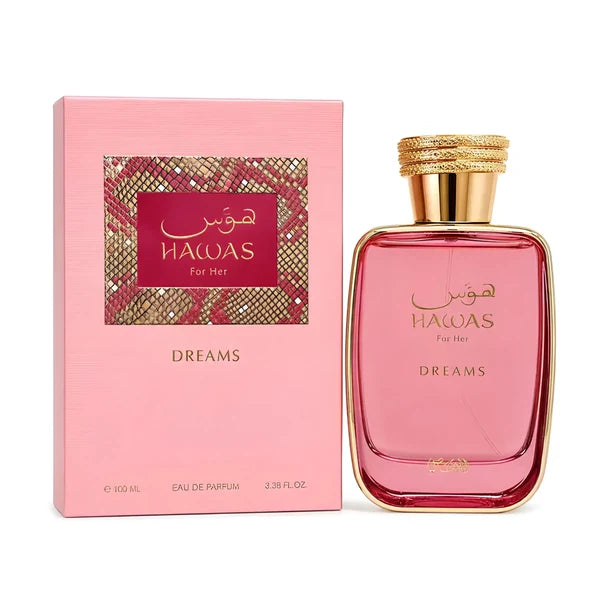 Rasasi Hawas Dreams Eau de Parfum for Women 3.4 Ounce