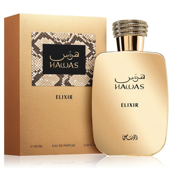 Rasasi Hawas Elixir Eau de Parfum Spray for Men 3.4 Ounce