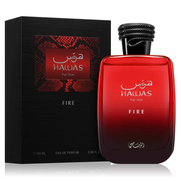 Rasasi Hawas Fire Eau de Parfum Spray for Men 3.4 Ounce
