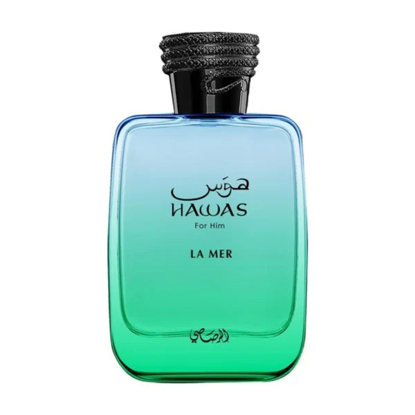 Rasasi Hawas La Mer For Him Eau de Parfum Spray for Men 3.4 Ounce