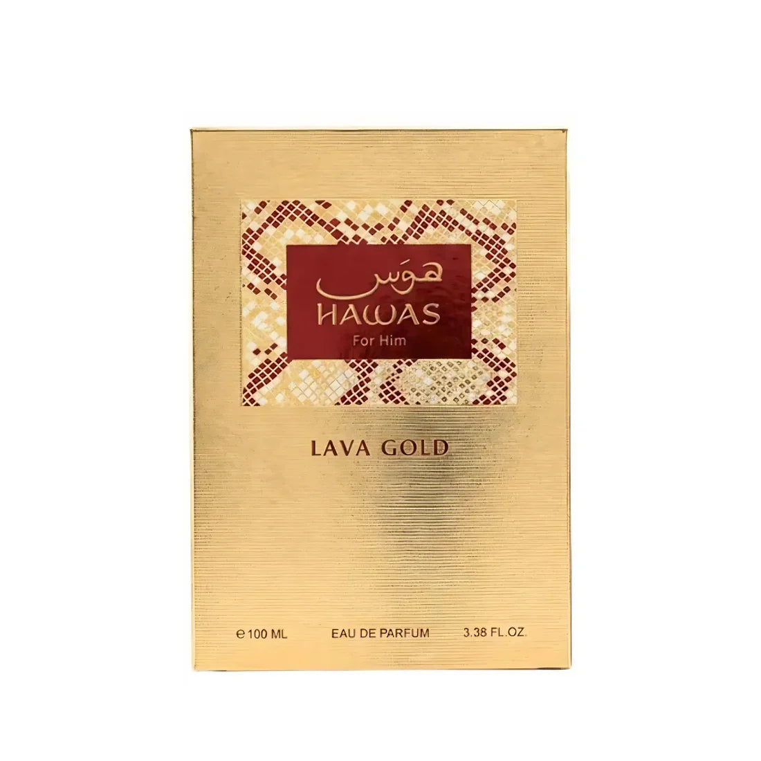 Rasasi Hawas Lava Gold Eau de Parfum Spray for Men 3.4 Ounce