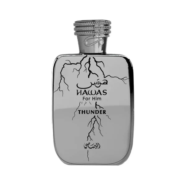 Rasasi Hawas Thunder Eau de Parfum Spray for Men 3.4 Ounce