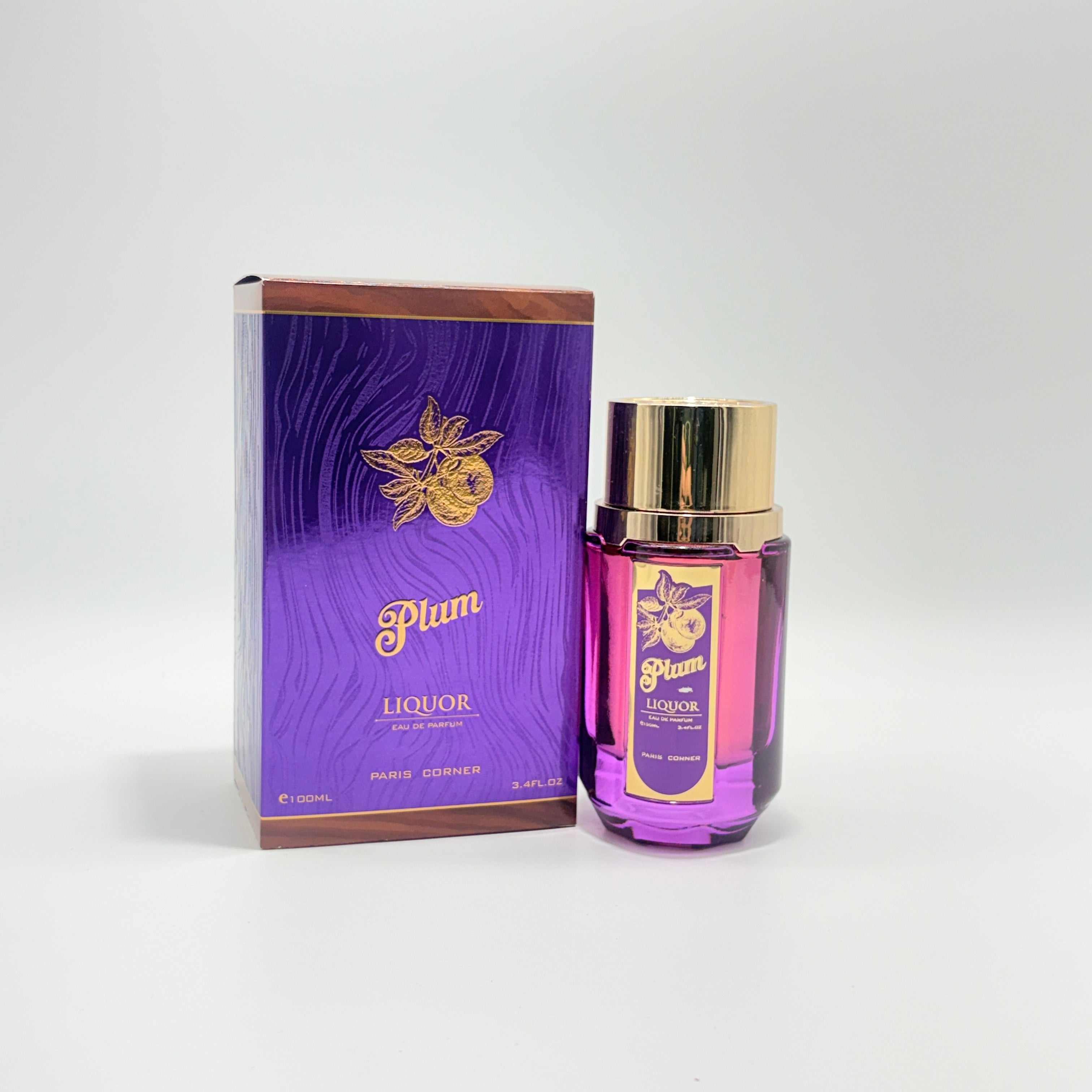Paris Corner Plum Liquor Eau De Parfum Spray for Unisex, 3.4 Ounce