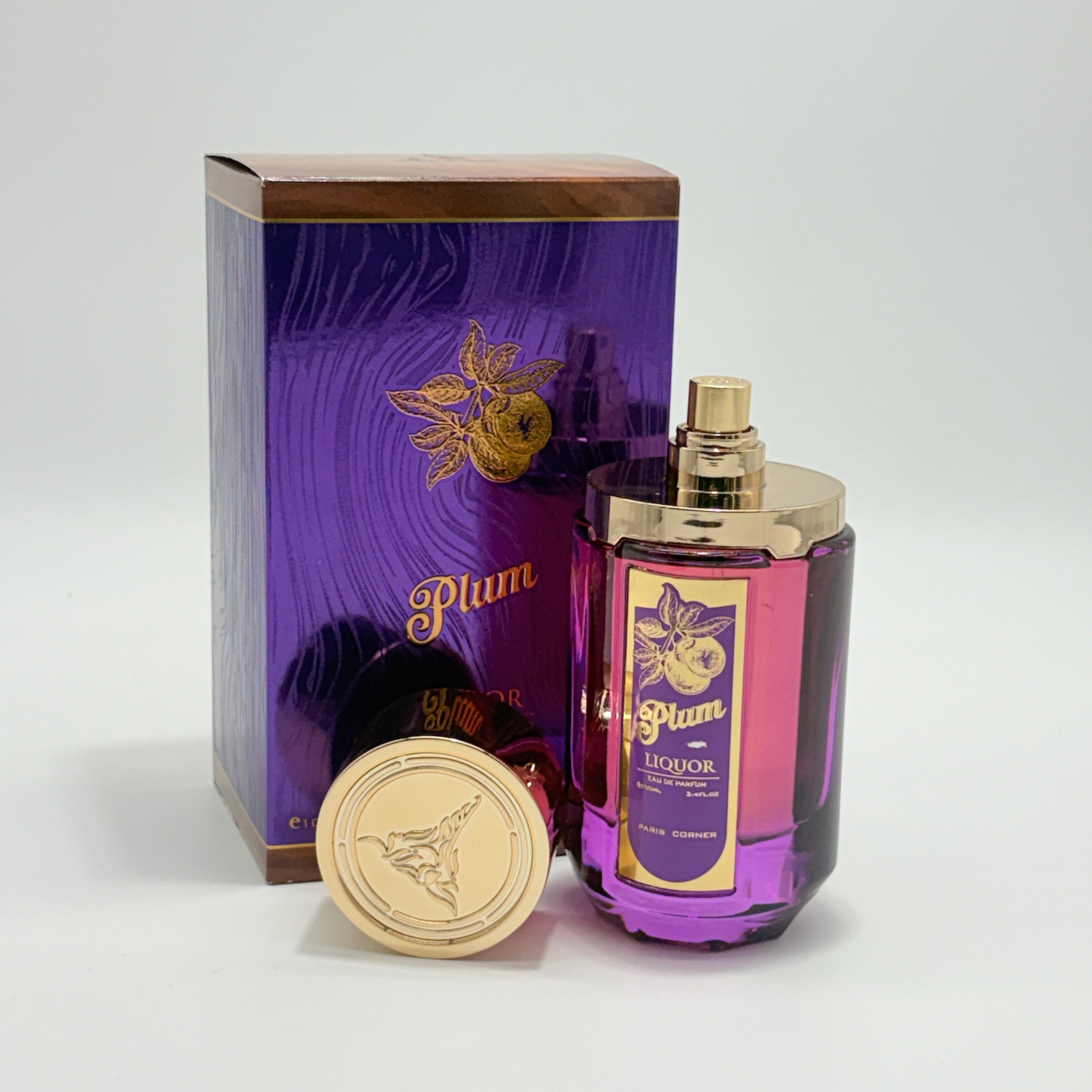 Paris Corner Plum Liquor Eau De Parfum Spray for Unisex, 3.4 Ounce