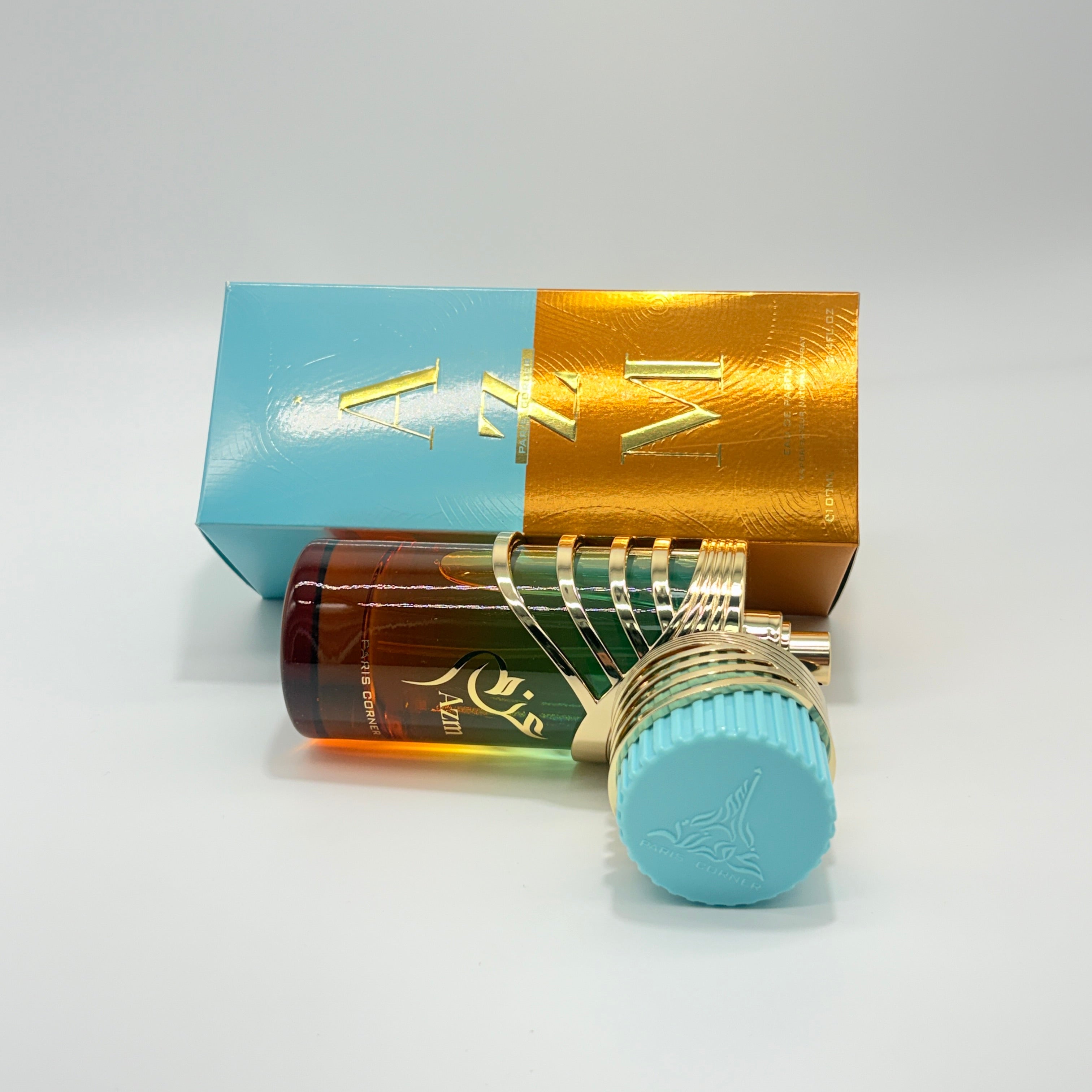 Paris Corner Azm Eau De Parfum Spray for Unisex, 3.4 Ounce