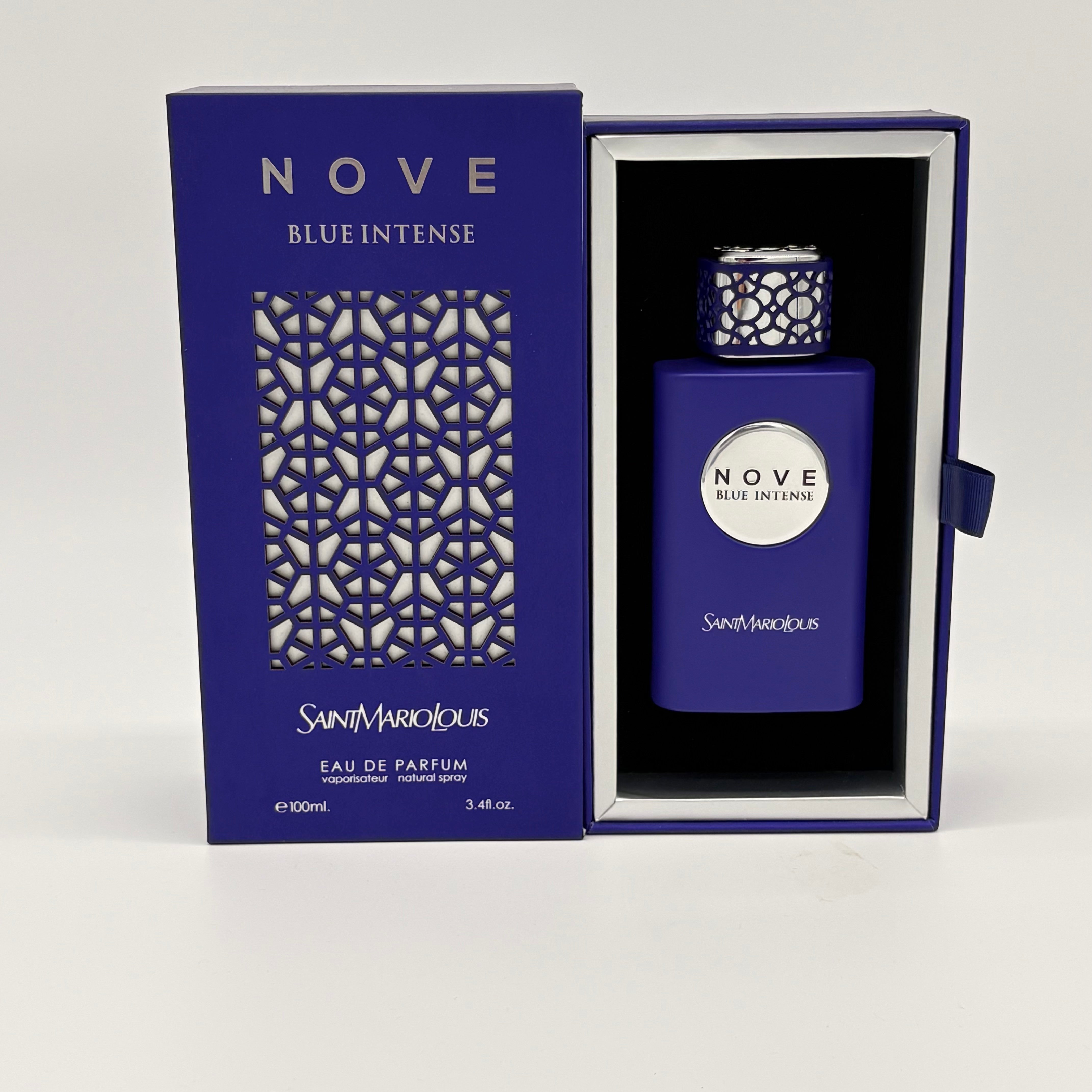 Saint Mario Louis Nove Blue Intense Eau De Parfum Spray For Unisex 3.4 Ounce