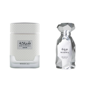 2-Piece (Khadlaj Shiyaaka Snow + Arabiyat Marwa Eau De Parfum) Fragrance Bundle for Men