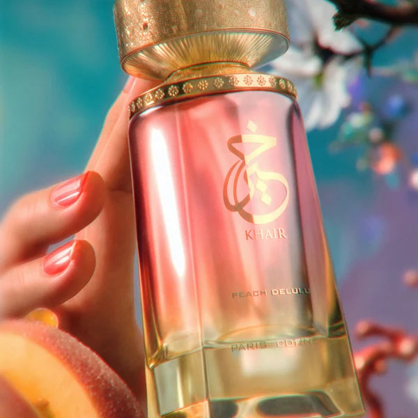 Paris Corner Khair Peach Delulu Eau de Parfum Spray for Women, 3.4 Ounce