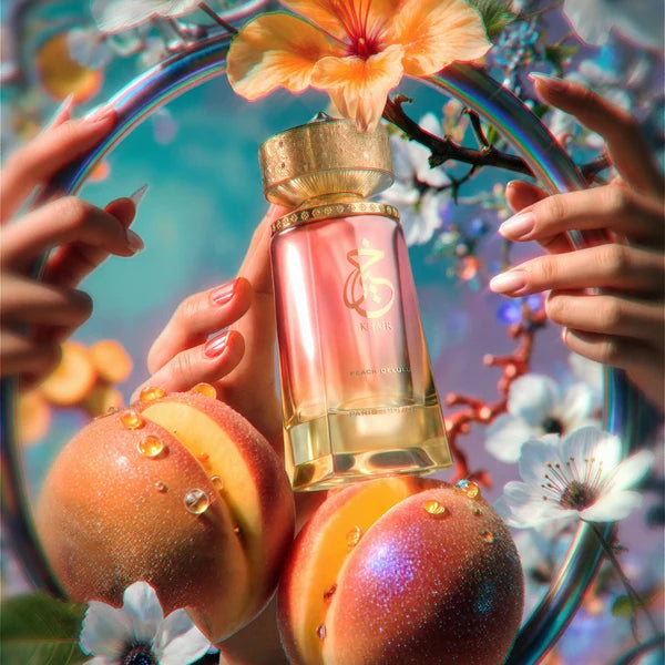 Paris Corner Khair Peach Delulu Eau de Parfum Spray for Women, 3.4 Ounce